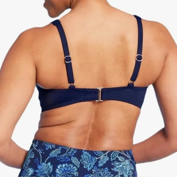 Lands' End Women's UPF 50 Underwire Bikini Top Size 10 - Picture 5 of 6